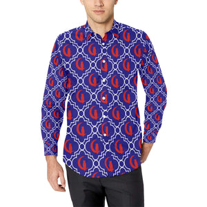 ELEGANCE BLR Men's All Over Print Casual Dress Shirt (Model T61)