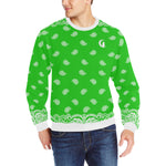 BANDANA FULLY Men's Rib Cuff Crew Neck Sweatshirt