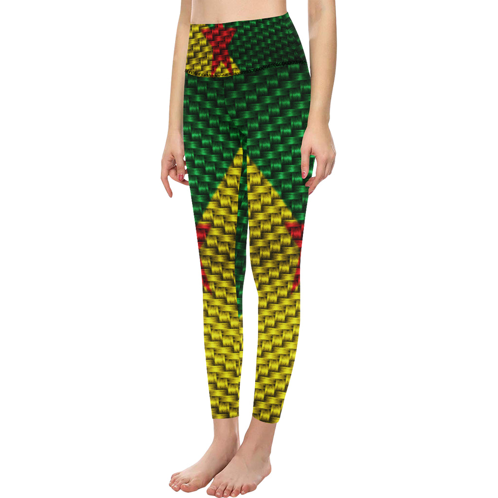 YANAZER  All Over Print High-Waisted Leggings