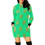 GOODIE TG All Over Print Hoodie Mini Dress