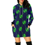 GOODIE B-SK All Over Print Hoodie Mini Dress