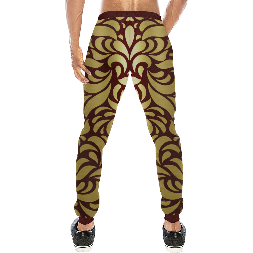 GORGIOUS LEAF BRDX Men's All Over Print Sweatpants (Model L11)