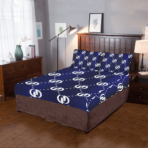 GOODY BLUE WHITE 3-Piece Bedding Set