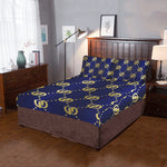 GOODY GOLD BLUE 3-Piece Bedding Set