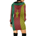 CAMEROUN FLAG All Over Print Hoodie Mini Dress