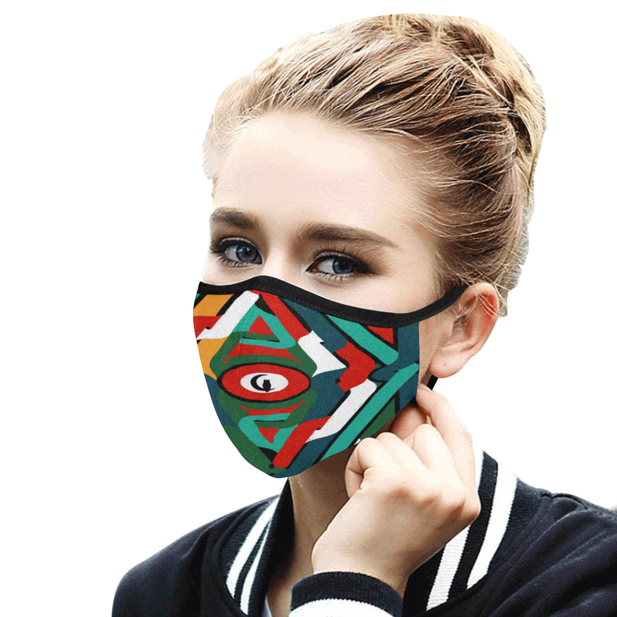 TEMBE ART Mouth Mask in One Piece (2 Filters Included)