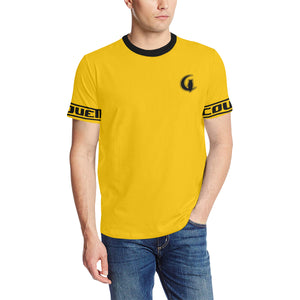 BLACC BORDER YELLOW Men's All Over Print T-Shirt