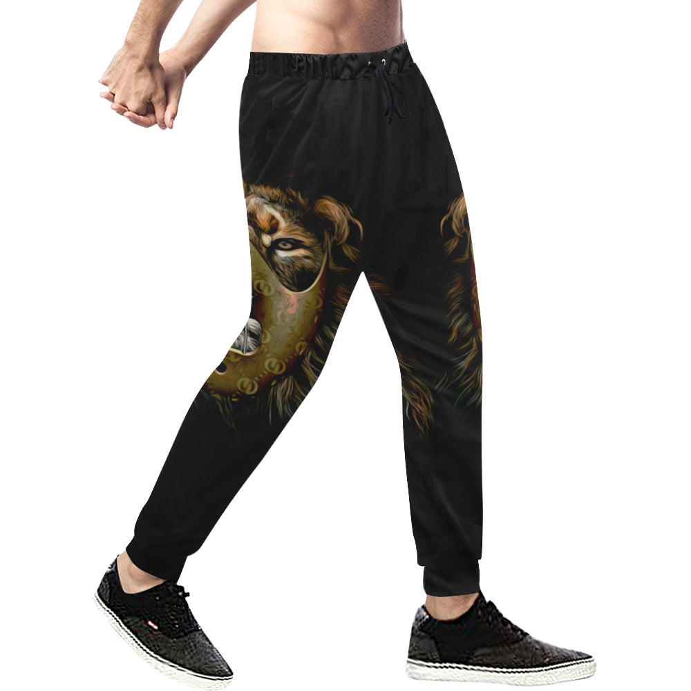 LION GANG Men's All Over Print Sweatpants (Model L11)