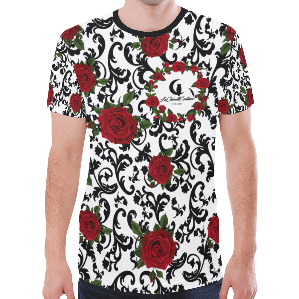 RED ROSES New All Over Print T-shirt for Men