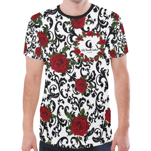 RED ROSES New All Over Print T-shirt for Men