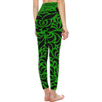 GORGEOUS GREEN All Over Print High-Waisted Leggings