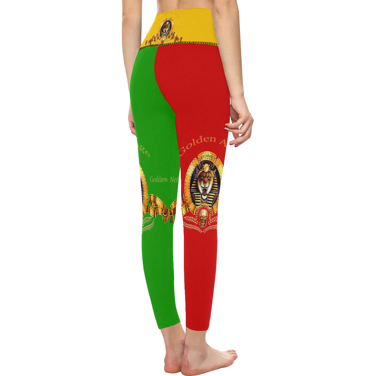 SEKHMET GODDESS RGG All Over Print High-Waisted Leggings (Model L36)