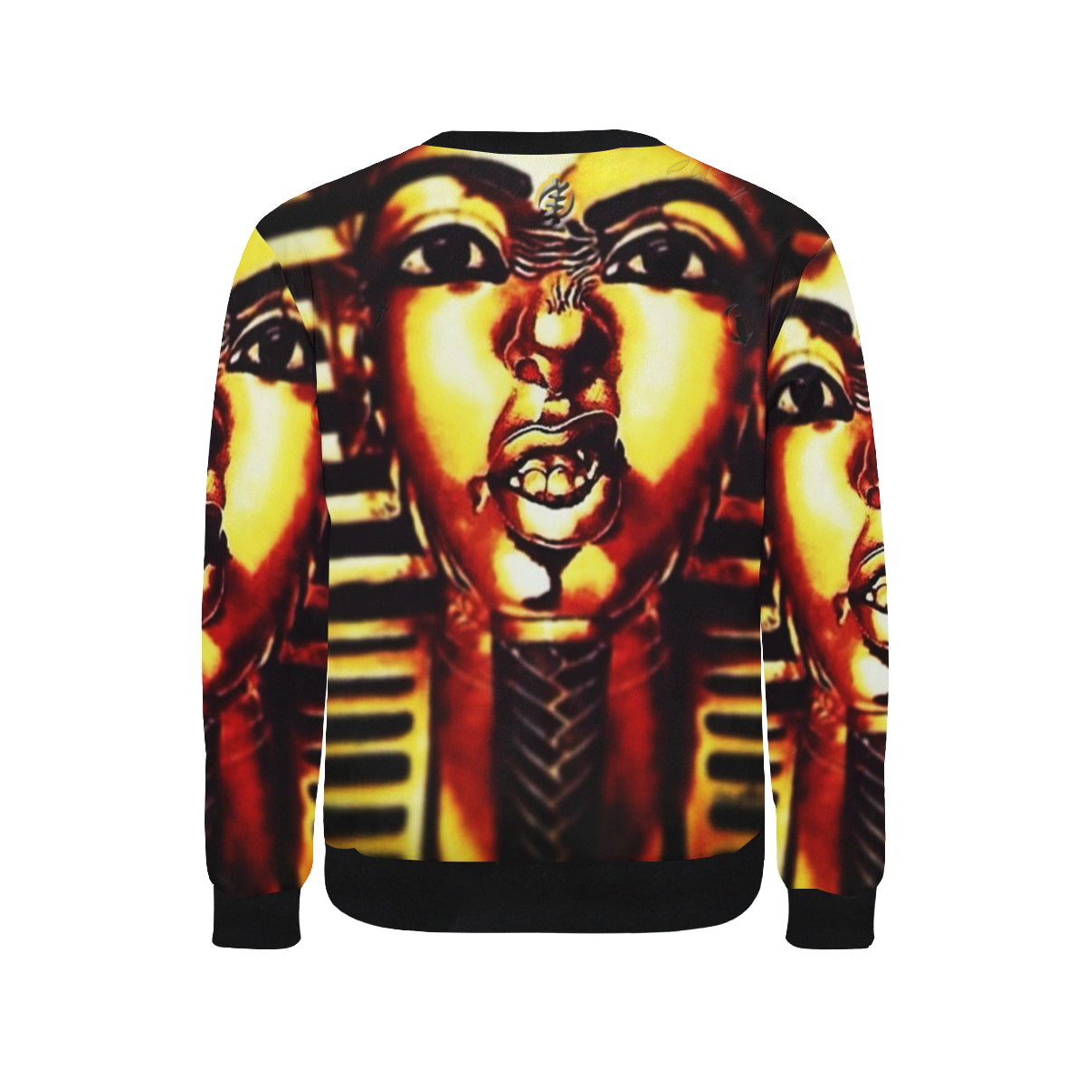 THUG PHAROAH Men's Rib Cuff Crew Neck Sweatshirt