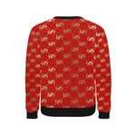 EXCELLENCE RDGLD Men's Rib Cuff Crew Neck Sweatshirt
