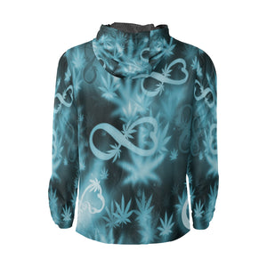 INFINITY BLUE COSMOS All Over Print Windbreaker for Unisex