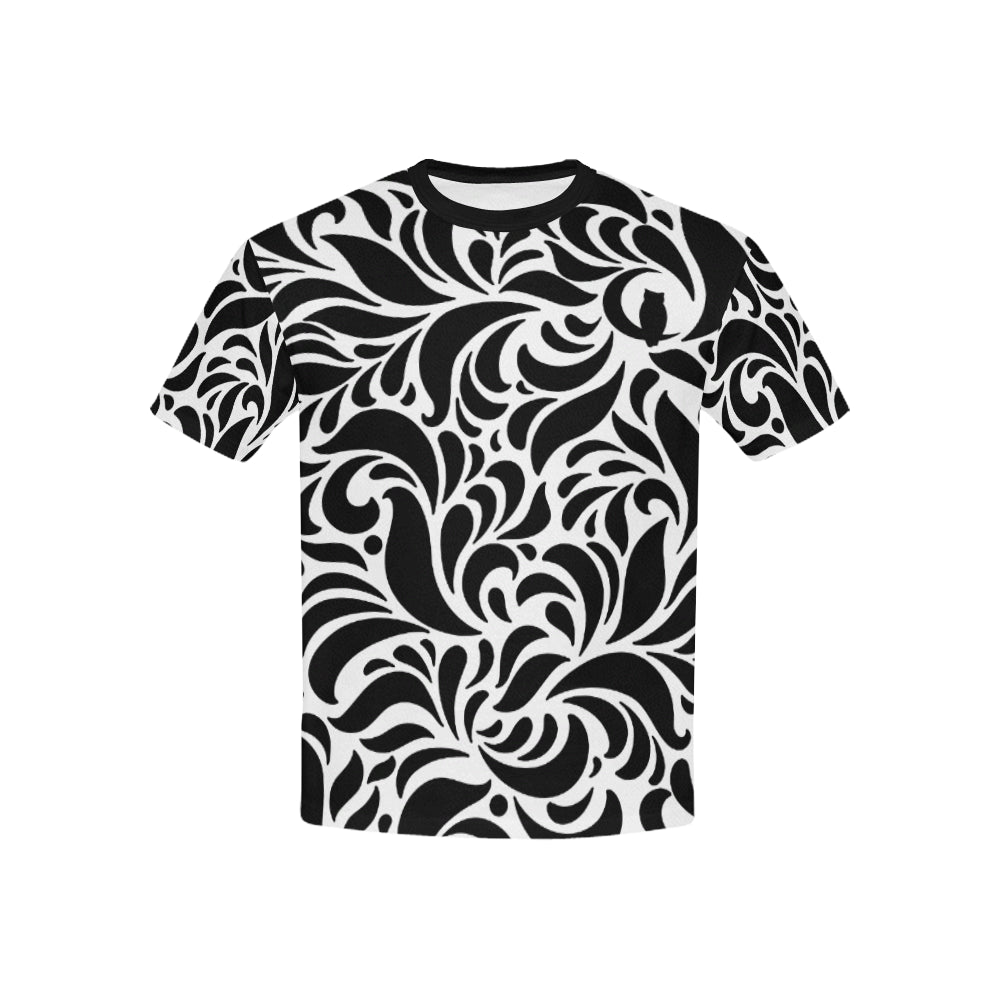 GORGEOUS LEAF Kids' T-Shirt with Solid Neck