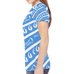 NICEONE LIGHT BLUE New All Over Print T-shirt for Women (Model T45)