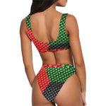 MADA FLAG Sport Top & High-Waisted Bikini Swimsuit