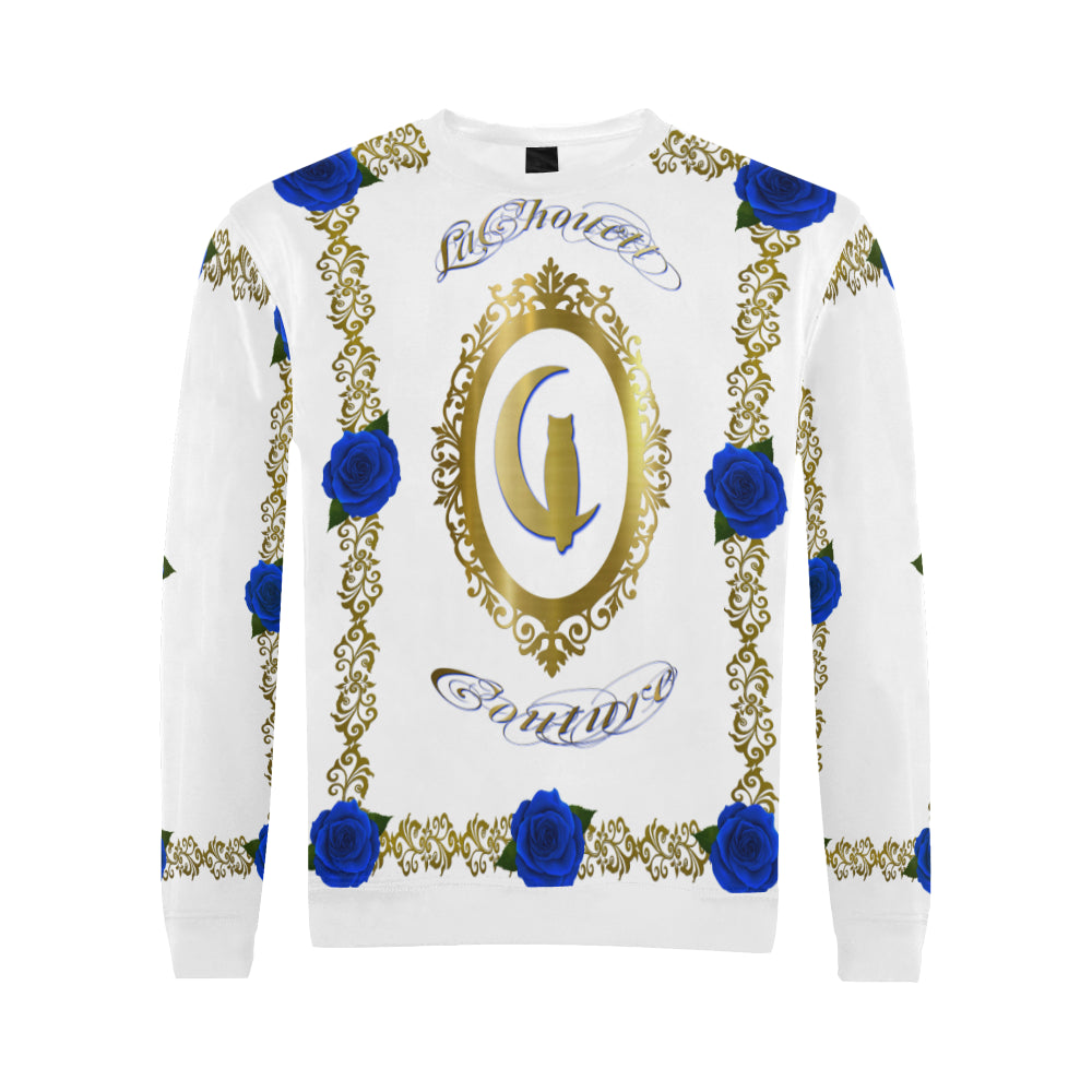 BLUE ROSES LCC All Over Print Crewneck Sweatshirt for Men