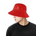 LCC PARIS RED All Over Print Bucket Hat for Men