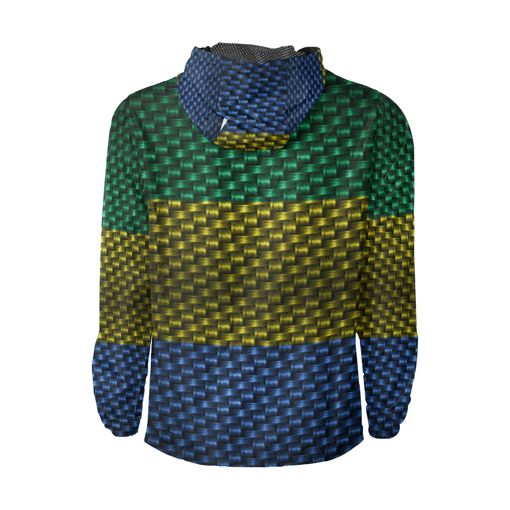 GABON FLAG Unisex All Over Print Windbreaker