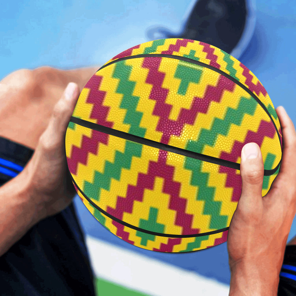 KENTE FRACTAL All Over Print Basketball