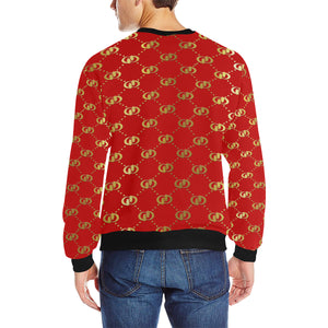 EXCELLENCE RDGLD Men's Rib Cuff Crew Neck Sweatshirt