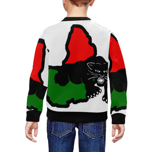 BLACK PANTHER RBGW All Over Print Crewneck Sweatshirt for Kids