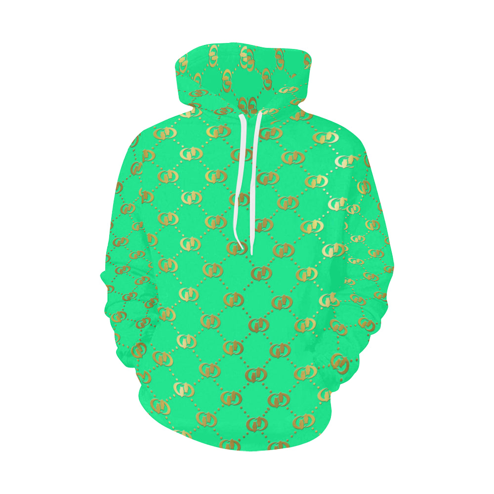 EXCELLENCE TRQGLD All Over Print Hoodie for Men