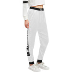 LCC BLACC BORDER WHT Women's All Over Print Sweatpants (Model L11)