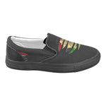 RBG RIPPED Men's Unusual Slip-on Canvas Shoes (Model 019)