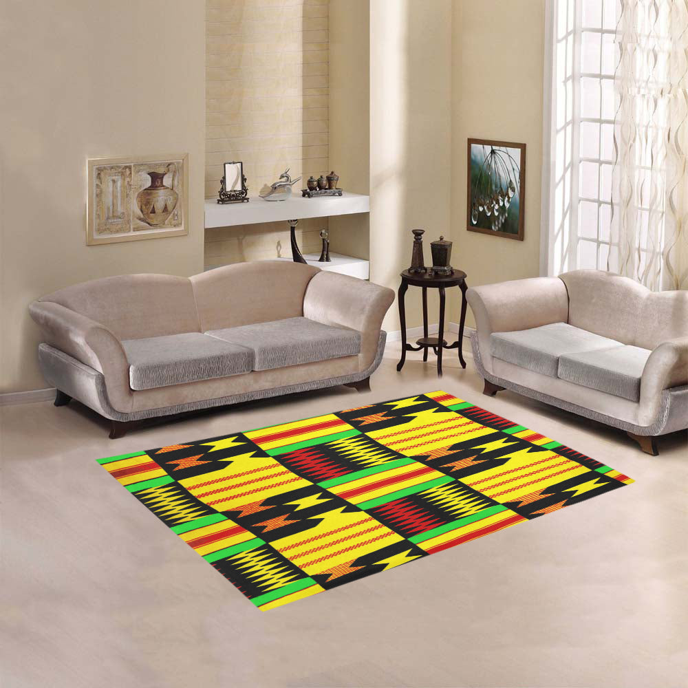 KENTE RASTA Area Rug 5'3''x4'