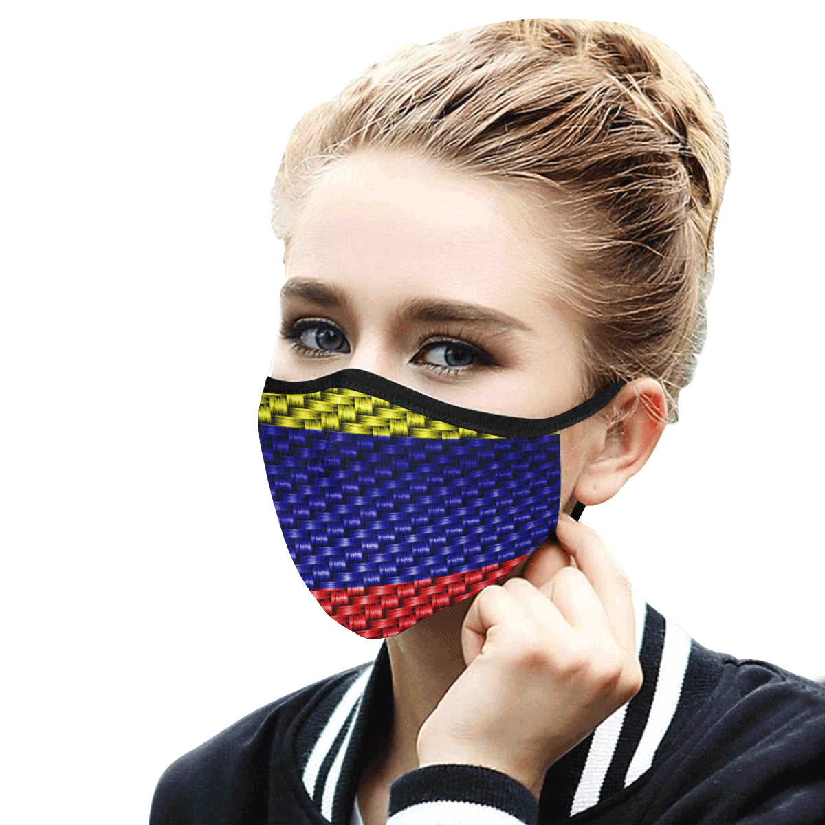 CONGO FLAG Mouth Mask in One Piece (2 Filters Included)