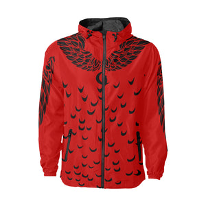 LCC WINGZ RED All Over Print Windbreaker for Unisex