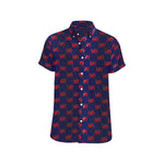 EXCELLENCE BLURED Men's All Over Print Short Sleeve Shirt