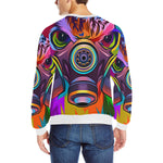 COLORING CHOUETT Men's Rib Cuff Crew Neck Sweatshirt