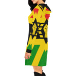 FIST UP RBG All Over Print Hoodie Mini Dress