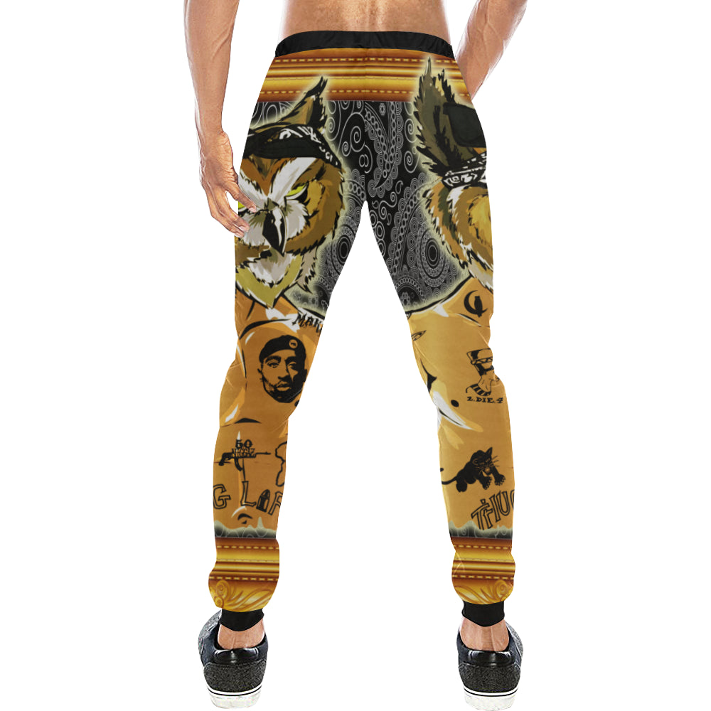 LACHOUETT SHAKUR Men's All Over Print Sweatpants (Model L11)