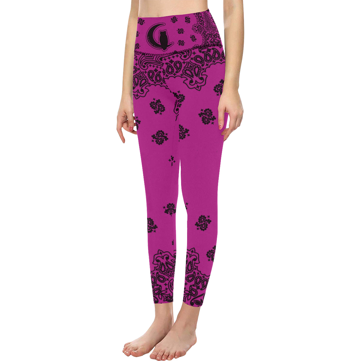 BANDANA GRAPES High-Waisted Leggings