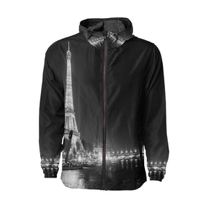 PARIS BY NIGHT All Over Print Windbreaker for Unisex