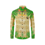 TROPICAL NILE VALEY Men's All Over Print Casual Dress Shirt