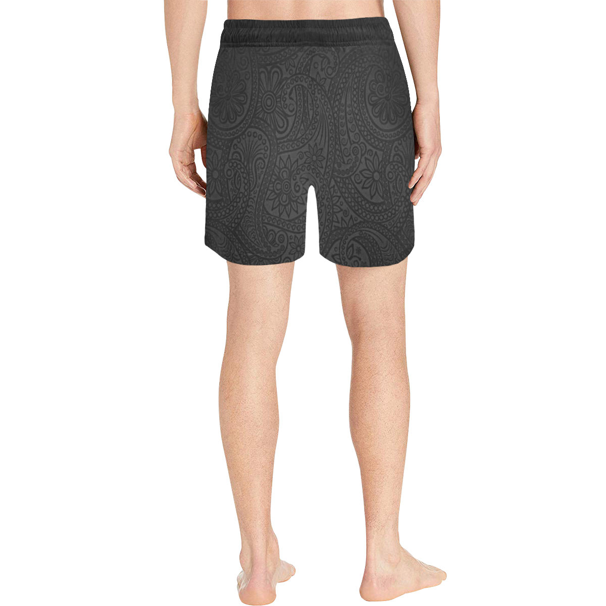 LUXURY BLACC GANG Men's Mid-Length Swim Shorts (Model L39)