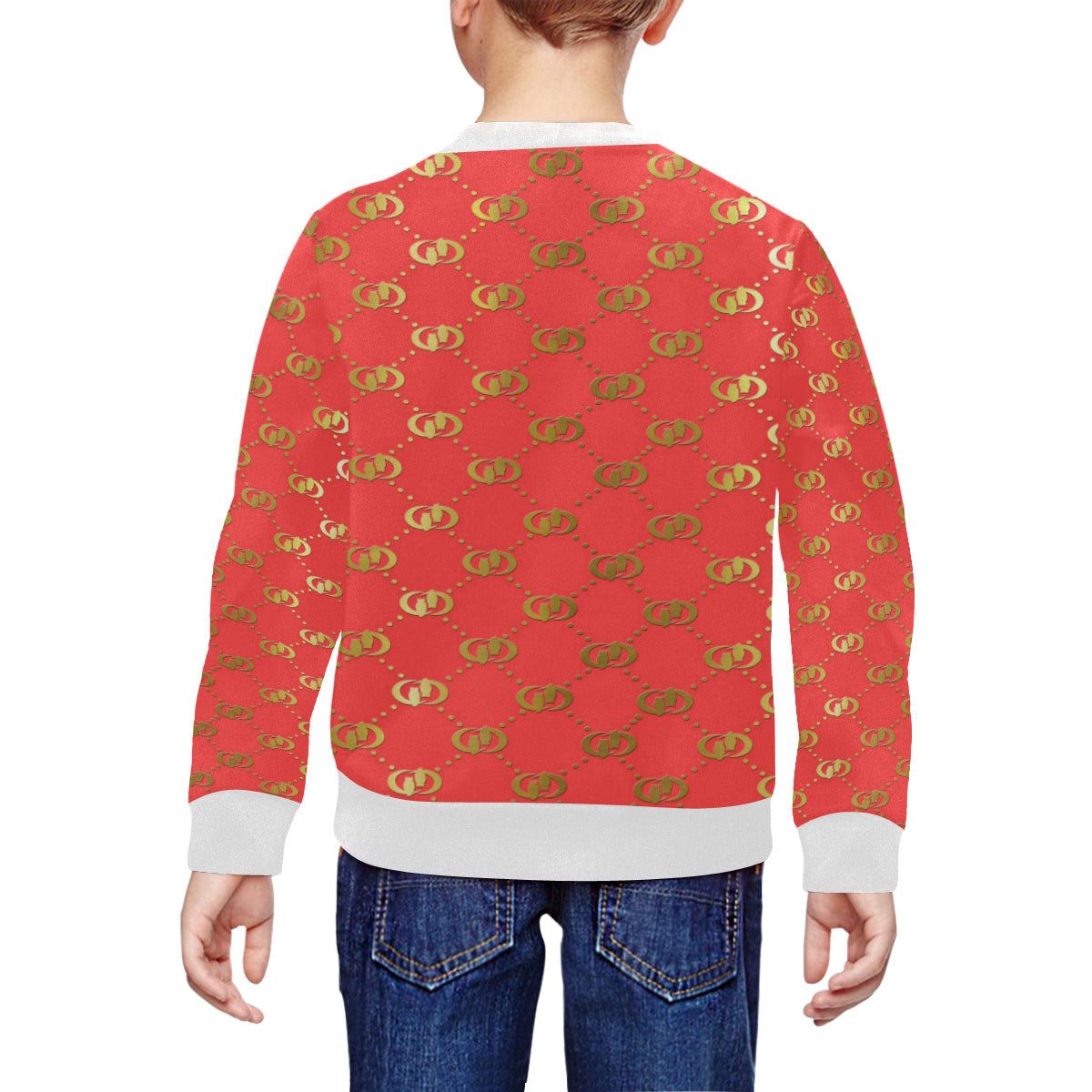 EXCELLENCE PINKY All Over Print Crewneck Sweatshirt for Kids (Model H29)