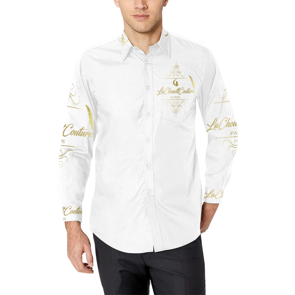 LCC PARIS Men's All Over Print Casual Dress Shirt (Model T61)