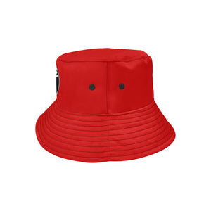 B.Money.W RED All Over Print Bucket Hat for Men