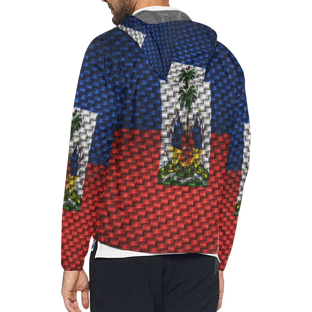 HAITI FLAG All Over Print Windbreaker for Unisex