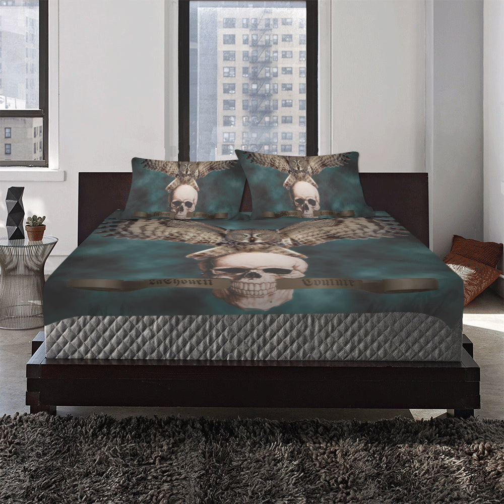 LCC OWL ROCK N ROLL 3-Piece Bedding Set