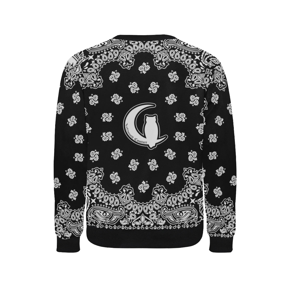 BANDANA BLACC Men's Rib Cuff Crew Neck Sweatshirt