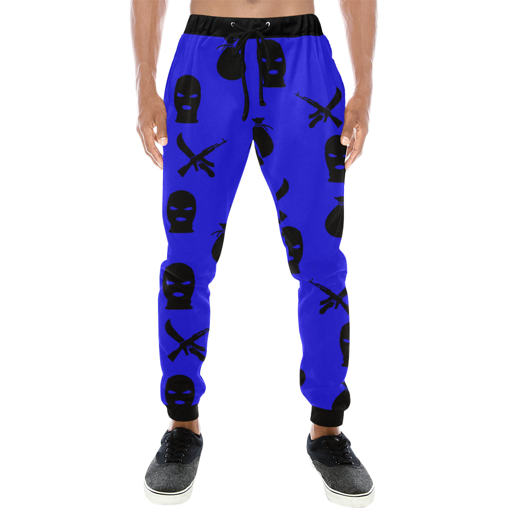DRILLIN BLUE Men's All Over Print Sweatpants (Model L11)