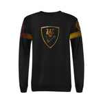 CROOKS ND FLAIL Women's Rib Cuff Crew Neck Sweatshirt